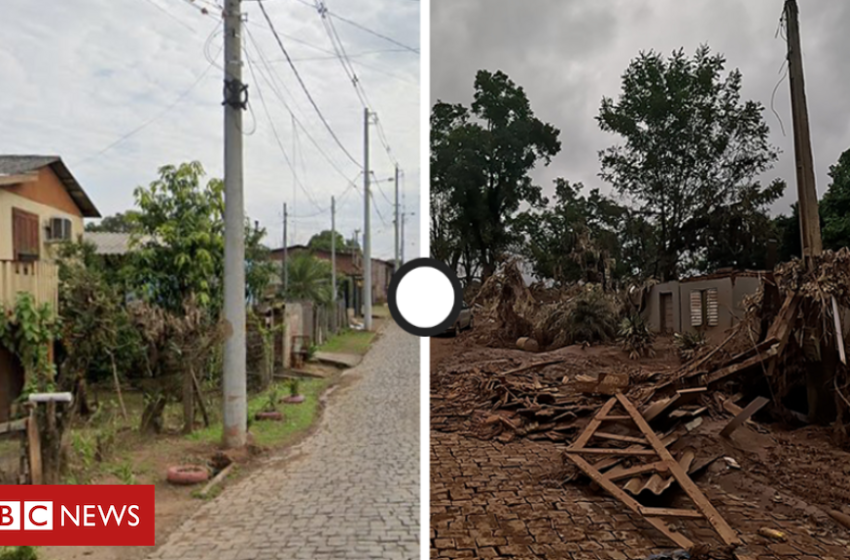  Enchentes no Rio Grande do Sul: As imagens do antes e depois de uma das cidades mais atingidas – BBC News Brasil